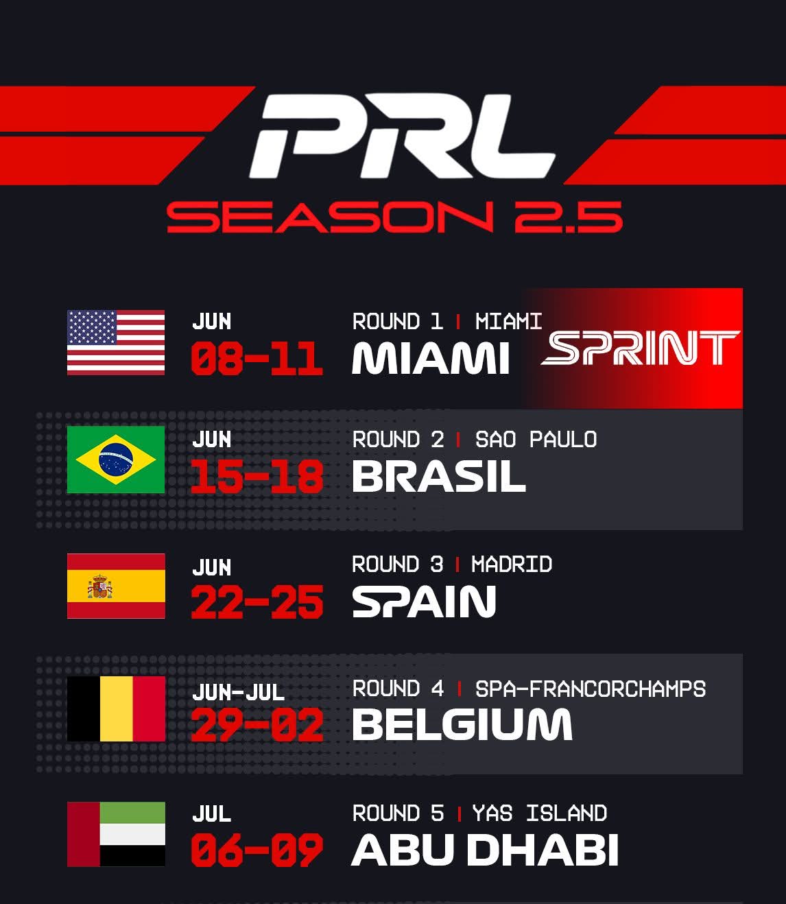 Season Schedule Calendar